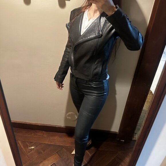 J Brand L8001 Mid-Rise Legging in Stretch Leather size 26 - Picture 8 of 8